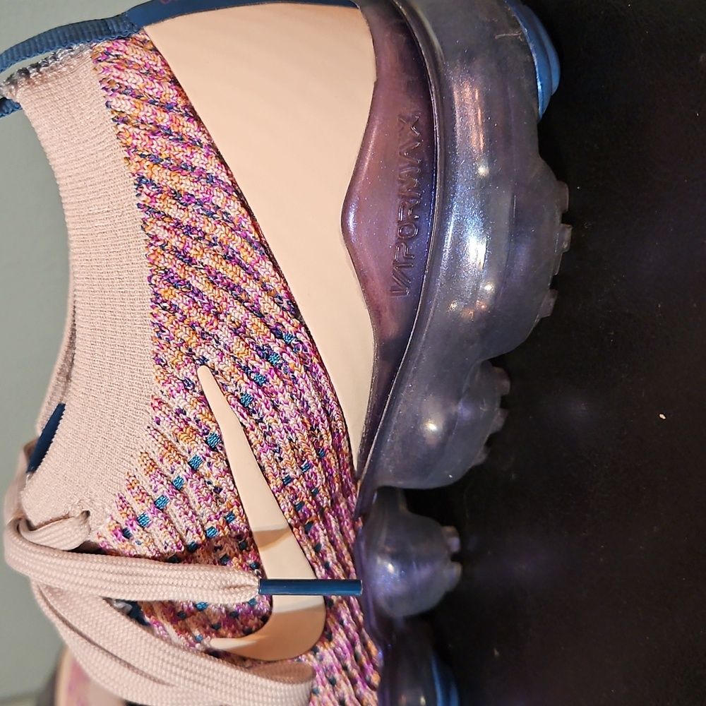 Nike Women's Multicolor Flyknit Vapormax Sneakers - Picture 7 of 8